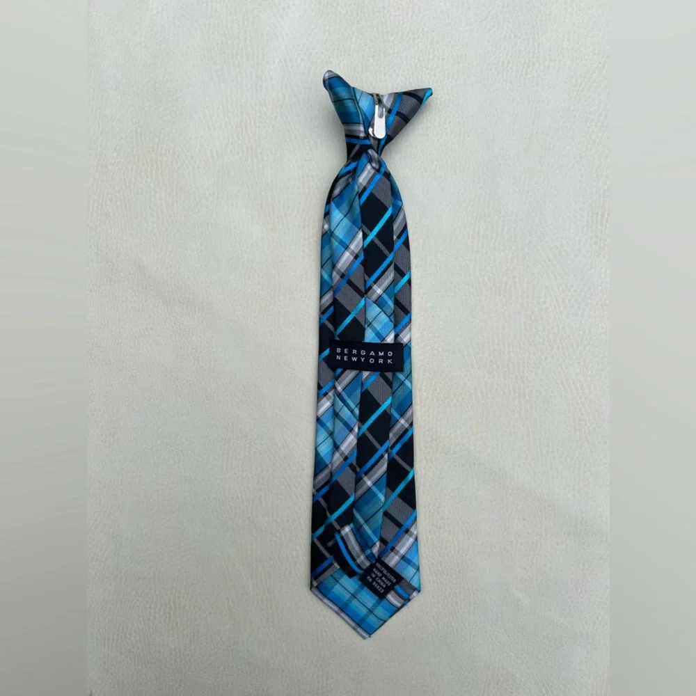 Bergamo New York Boys Neck Clip on Tie